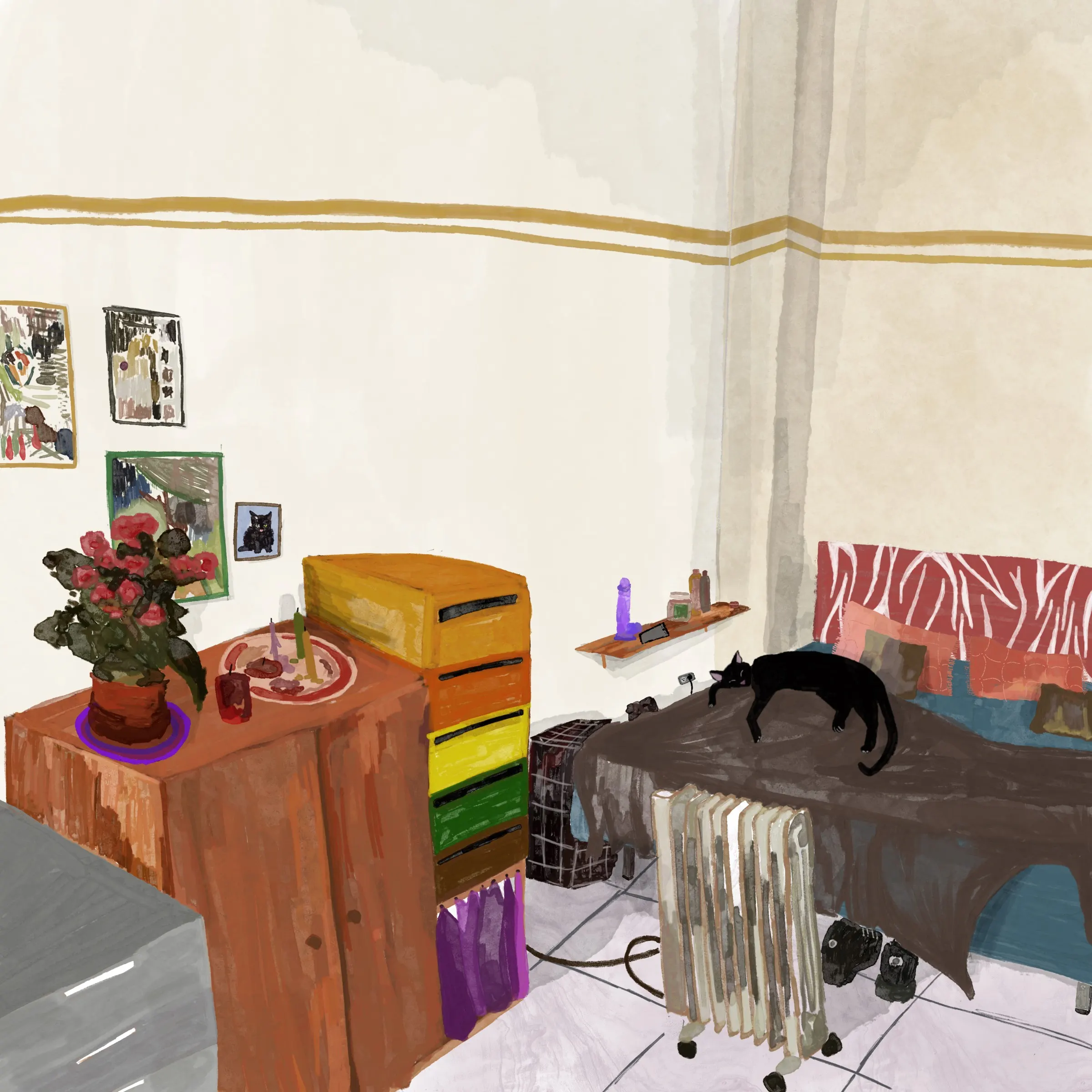 Il·lustració del projecte Gata Gorda (2)